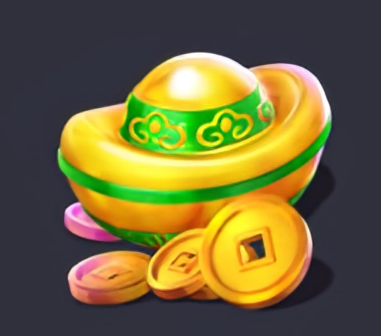 Símbolo de lingote dourado de Fortune Dragon
